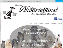 Tablet Screenshot of akvarietjanst.se